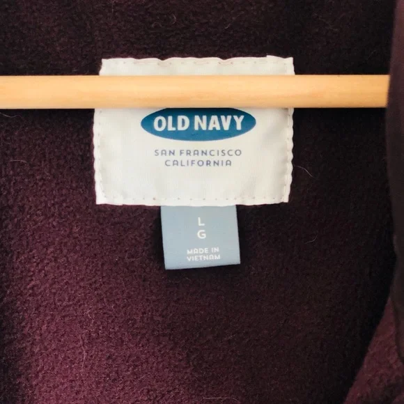 Old Navy Maroon Puffer Vest - Womens L - Picture 4 of 5